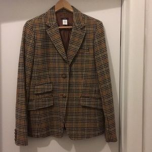 J. Crew Wool Blazer with Suede Elbow Patches